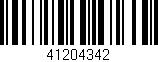 Código de barras (EAN, GTIN, SKU, ISBN): '41204342'