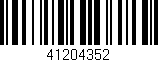 Código de barras (EAN, GTIN, SKU, ISBN): '41204352'