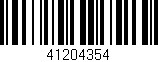 Código de barras (EAN, GTIN, SKU, ISBN): '41204354'