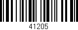 Código de barras (EAN, GTIN, SKU, ISBN): '41205'