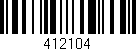 Código de barras (EAN, GTIN, SKU, ISBN): '412104'