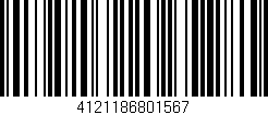 Código de barras (EAN, GTIN, SKU, ISBN): '4121186801567'