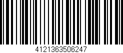 Código de barras (EAN, GTIN, SKU, ISBN): '4121363506247'