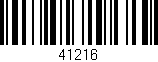 Código de barras (EAN, GTIN, SKU, ISBN): '41216'