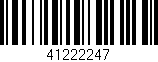 Código de barras (EAN, GTIN, SKU, ISBN): '41222247'