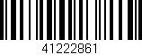 Código de barras (EAN, GTIN, SKU, ISBN): '41222861'