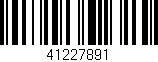 Código de barras (EAN, GTIN, SKU, ISBN): '41227891'