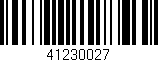 Código de barras (EAN, GTIN, SKU, ISBN): '41230027'