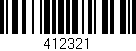 Código de barras (EAN, GTIN, SKU, ISBN): '412321'