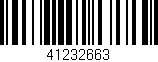 Código de barras (EAN, GTIN, SKU, ISBN): '41232663'