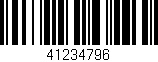 Código de barras (EAN, GTIN, SKU, ISBN): '41234796'