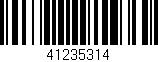 Código de barras (EAN, GTIN, SKU, ISBN): '41235314'
