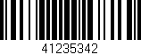 Código de barras (EAN, GTIN, SKU, ISBN): '41235342'