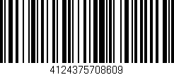 Código de barras (EAN, GTIN, SKU, ISBN): '4124375708609'