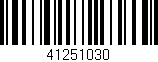 Código de barras (EAN, GTIN, SKU, ISBN): '41251030'
