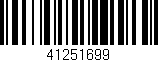 Código de barras (EAN, GTIN, SKU, ISBN): '41251699'
