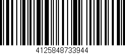 Código de barras (EAN, GTIN, SKU, ISBN): '4125848733944'