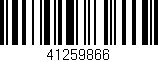 Código de barras (EAN, GTIN, SKU, ISBN): '41259866'