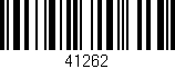 Código de barras (EAN, GTIN, SKU, ISBN): '41262'