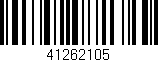Código de barras (EAN, GTIN, SKU, ISBN): '41262105'