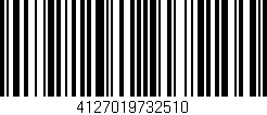 Código de barras (EAN, GTIN, SKU, ISBN): '4127019732510'