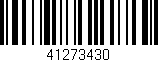Código de barras (EAN, GTIN, SKU, ISBN): '41273430'