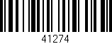 Código de barras (EAN, GTIN, SKU, ISBN): '41274'