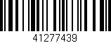 Código de barras (EAN, GTIN, SKU, ISBN): '41277439'