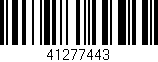 Código de barras (EAN, GTIN, SKU, ISBN): '41277443'