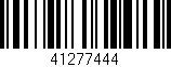 Código de barras (EAN, GTIN, SKU, ISBN): '41277444'