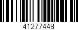 Código de barras (EAN, GTIN, SKU, ISBN): '41277448'