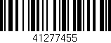 Código de barras (EAN, GTIN, SKU, ISBN): '41277455'