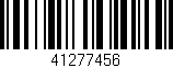 Código de barras (EAN, GTIN, SKU, ISBN): '41277456'