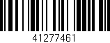 Código de barras (EAN, GTIN, SKU, ISBN): '41277461'
