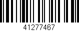 Código de barras (EAN, GTIN, SKU, ISBN): '41277467'