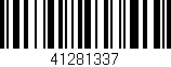 Código de barras (EAN, GTIN, SKU, ISBN): '41281337'