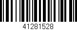Código de barras (EAN, GTIN, SKU, ISBN): '41281528'