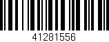 Código de barras (EAN, GTIN, SKU, ISBN): '41281556'