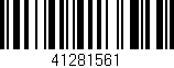 Código de barras (EAN, GTIN, SKU, ISBN): '41281561'