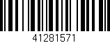Código de barras (EAN, GTIN, SKU, ISBN): '41281571'