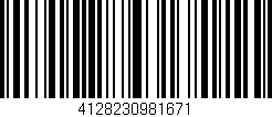 Código de barras (EAN, GTIN, SKU, ISBN): '4128230981671'
