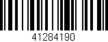 Código de barras (EAN, GTIN, SKU, ISBN): '41284190'