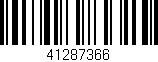 Código de barras (EAN, GTIN, SKU, ISBN): '41287366'