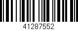 Código de barras (EAN, GTIN, SKU, ISBN): '41287552'