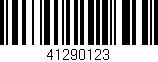 Código de barras (EAN, GTIN, SKU, ISBN): '41290123'