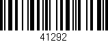 Código de barras (EAN, GTIN, SKU, ISBN): '41292'