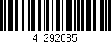 Código de barras (EAN, GTIN, SKU, ISBN): '41292085'