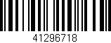 Código de barras (EAN, GTIN, SKU, ISBN): '41296718'