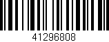 Código de barras (EAN, GTIN, SKU, ISBN): '41296808'