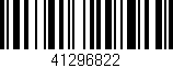 Código de barras (EAN, GTIN, SKU, ISBN): '41296822'